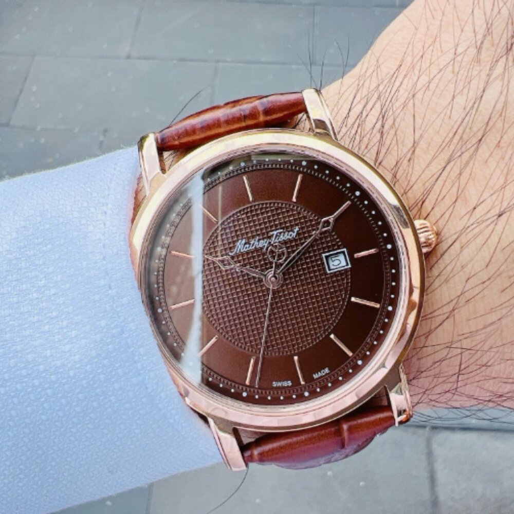 Tissot Mathey City Brown Dial Men's Watch NEW
